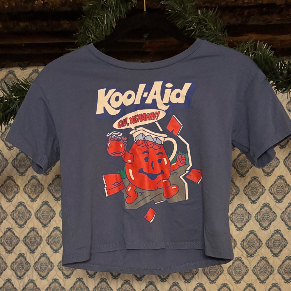 Girls Cropper Kool Aid Shirt Size 7/8